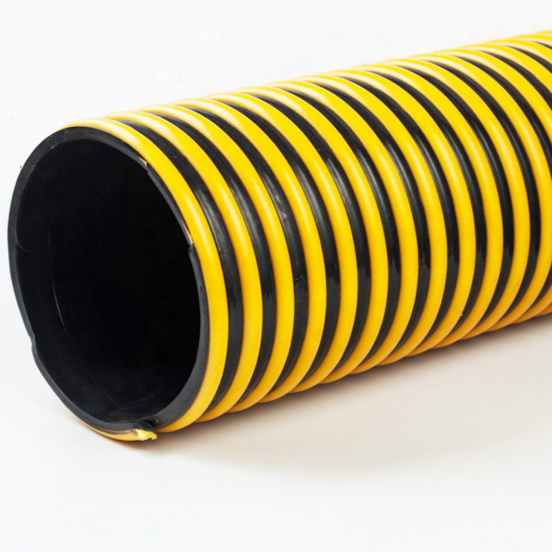 Farverig korrugeret sugeslange i god kvalitet \/ fleksibel PVC-sugeslange \/ vandslange