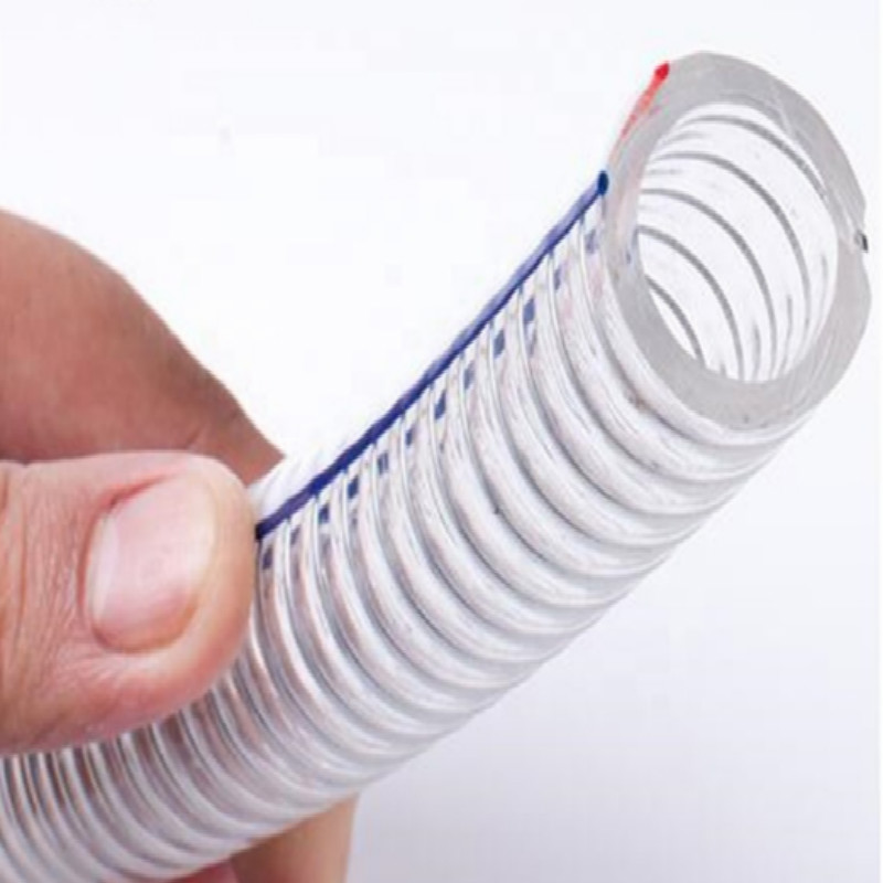 Fabriks direkte PVC spiralståltrådforstærket slange med højt tryk