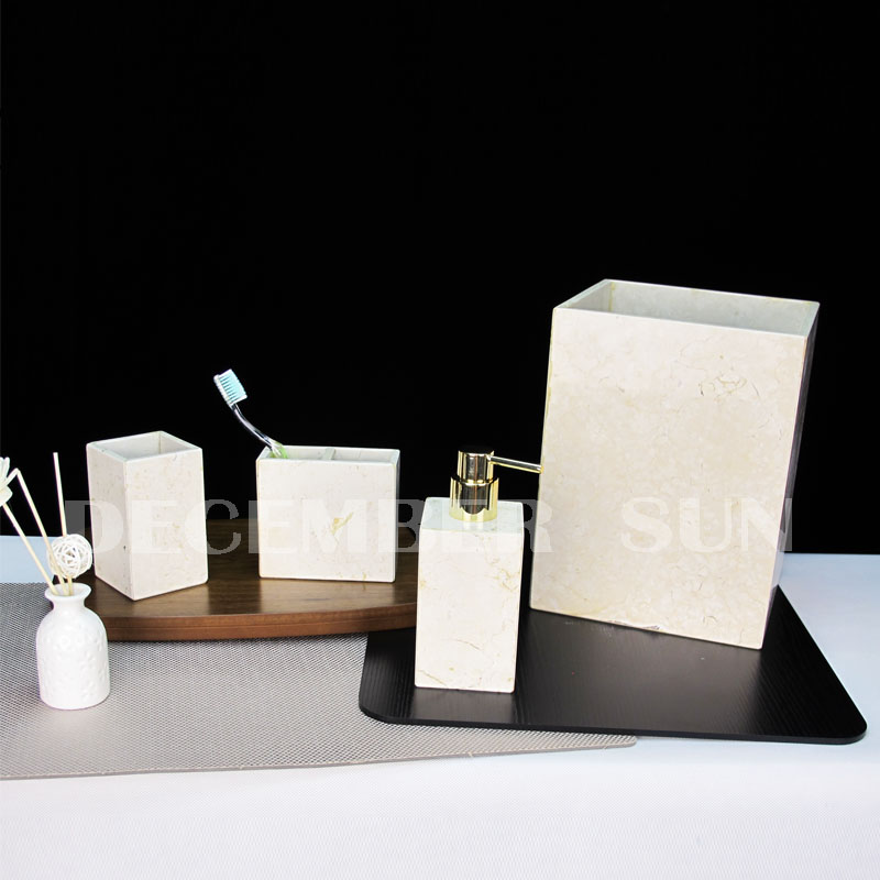 Engros marmor badetilbehør til badeværelset