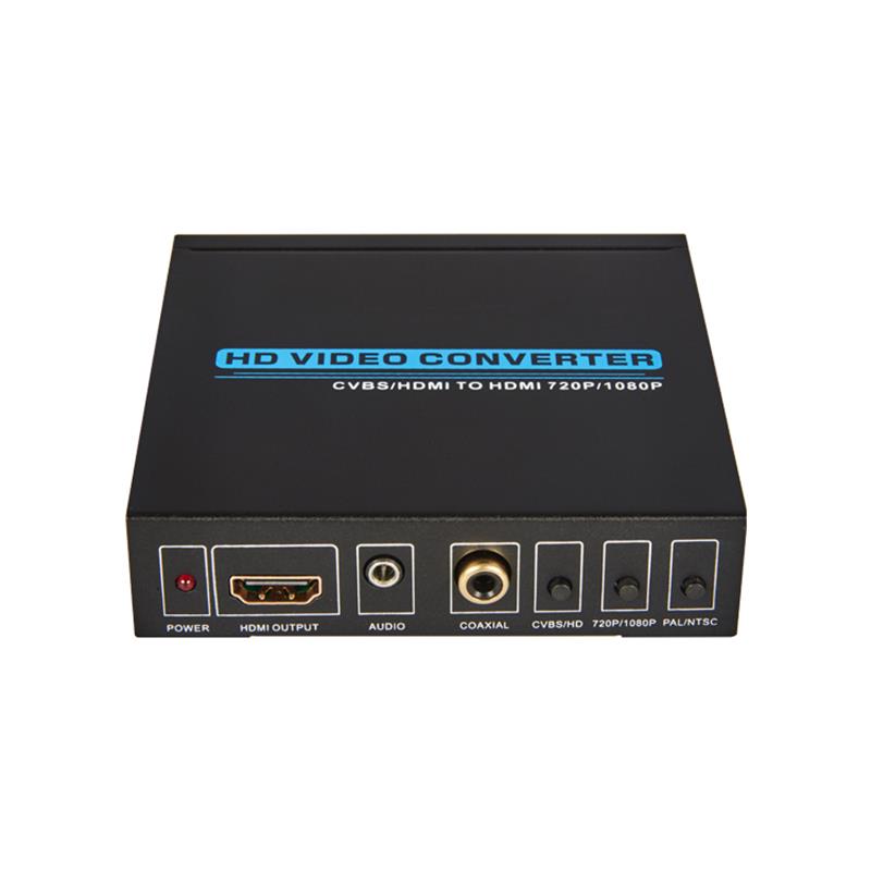 AV \/ CVBS + HDMI TIL HDMI CONVERTER UP SCALER (720P \/ 1080P)