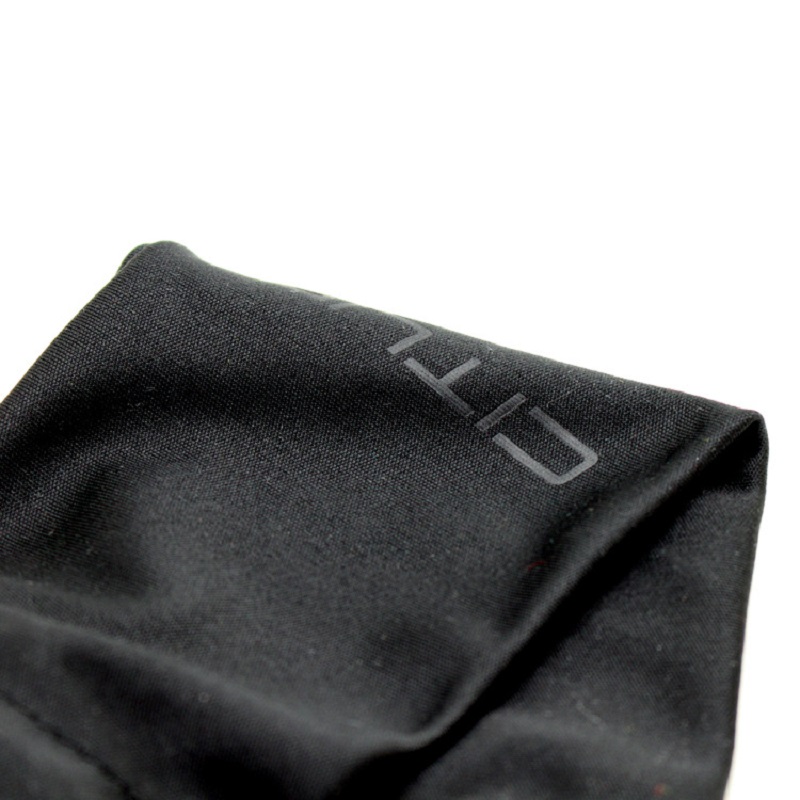 SGS46 Mikrofiber Brugerdefineret logo Soft Sunglass Pouch Bag sort Drawstring Mikrofiber Eyewalk Bag