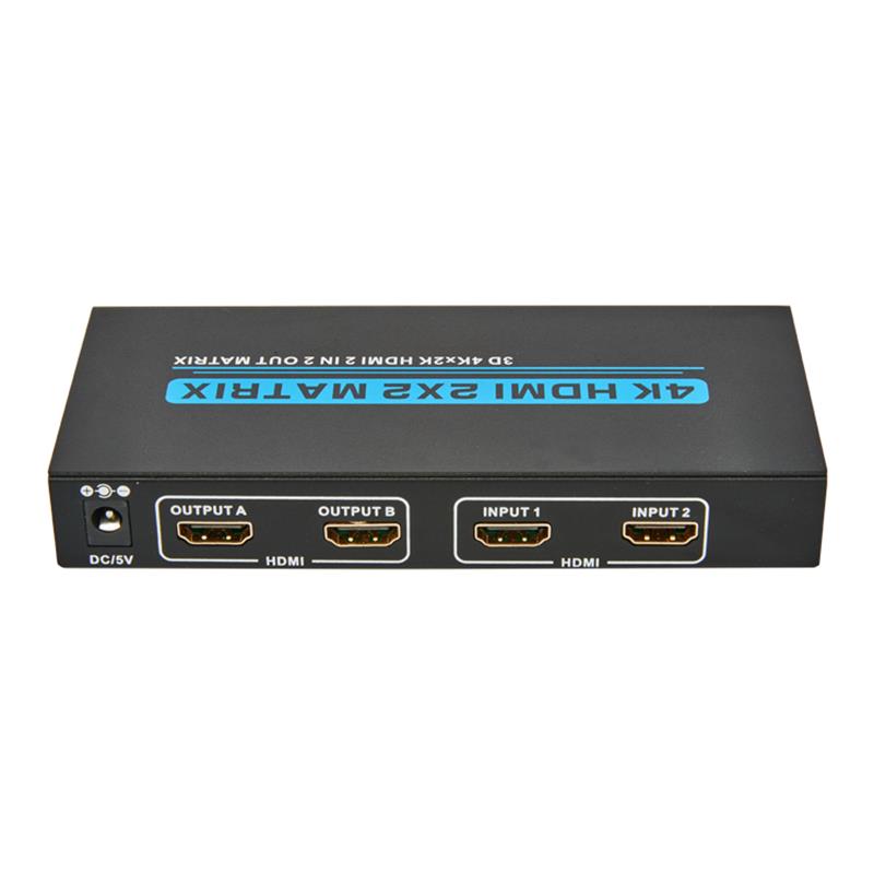 V1.4 4K \/ 30Hz HDMI 2x2 Matrix med EDID Support 3D Ultra HD 4Kx2K