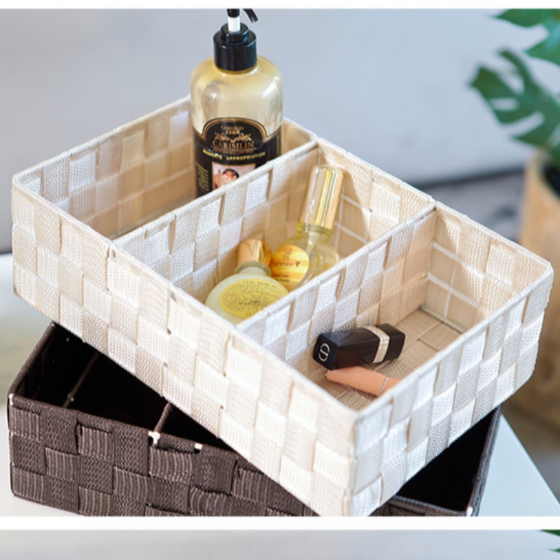 -Håndlavet vævet polypropylen stofkurv