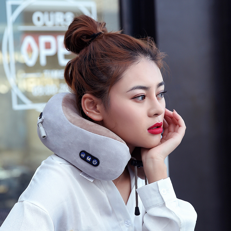 U-form massagepude hukommelse skum hals rejse massage pude hals massager