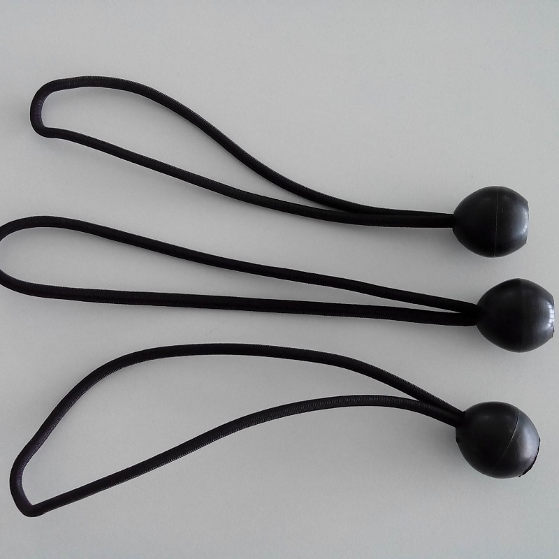 Vævet coated Raw material holdbar Elastic Ball Bungee Bungee Cord med forskellige længder