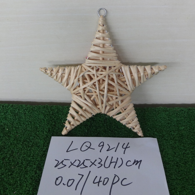 Håndlavet vævet stjerne dekoration