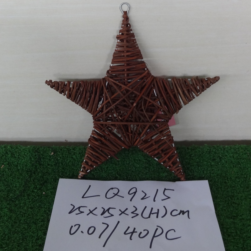 Håndlavet vævet stjerne dekoration