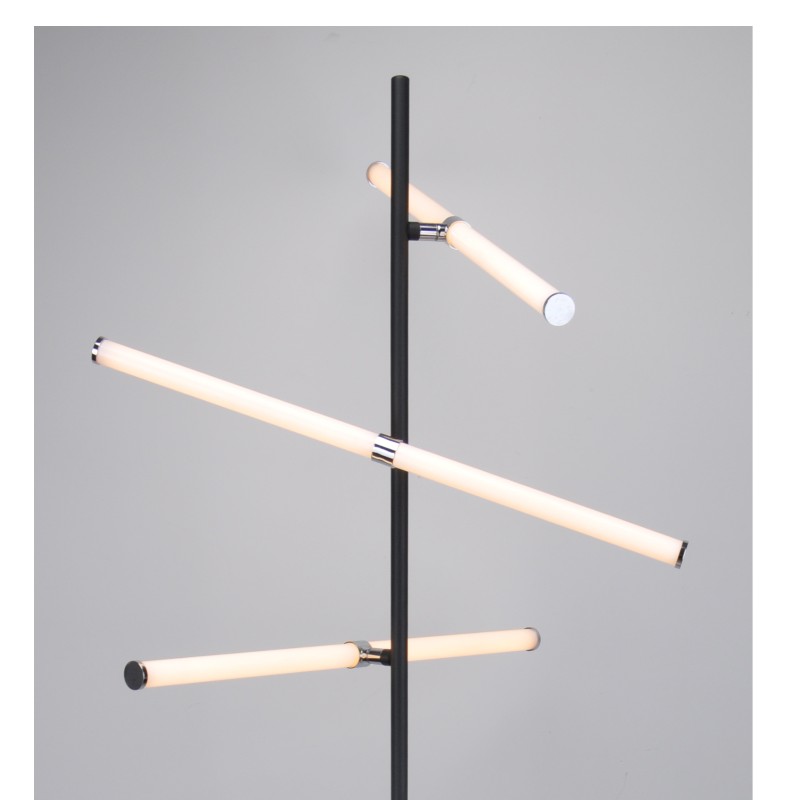 Lampen til LED-gulv med roterende acryl-rør