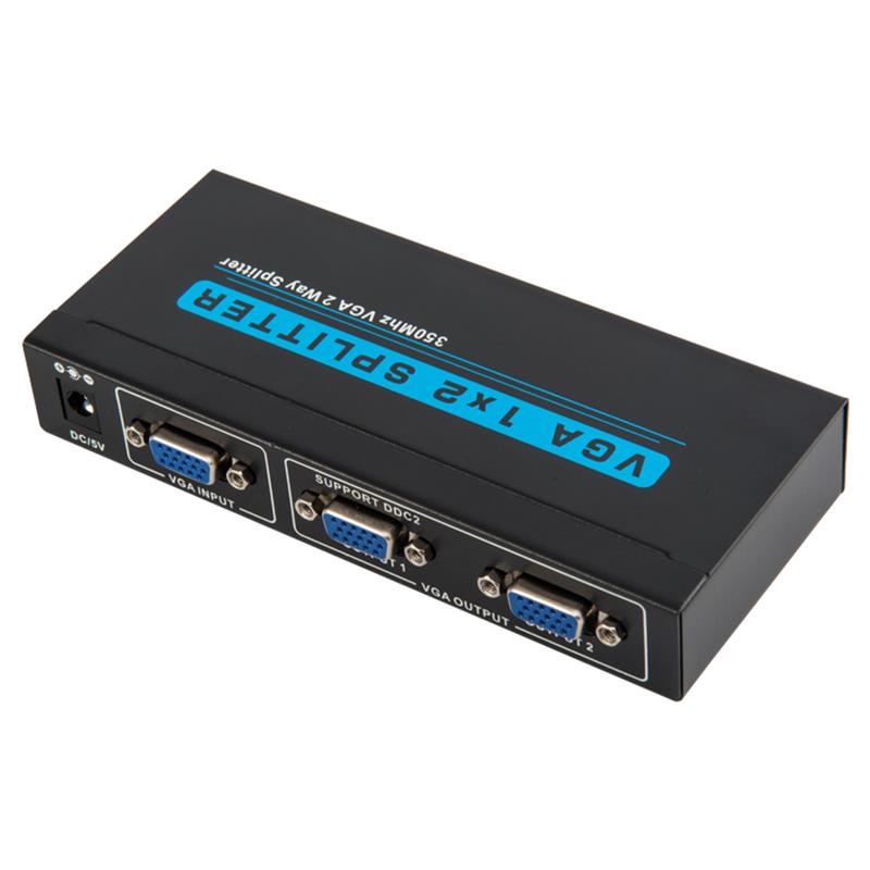 350MHz 2-vejs VGA 1x2 Splitter Support 1080P