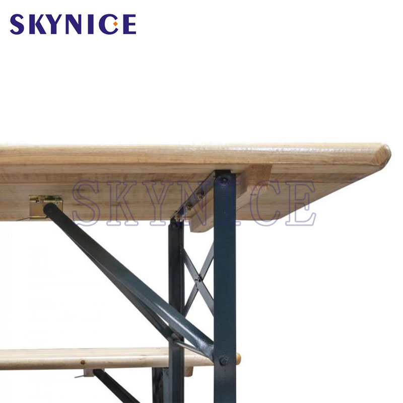 Popular Weather Resistant Garden Foldby Wooden Beer Table Set