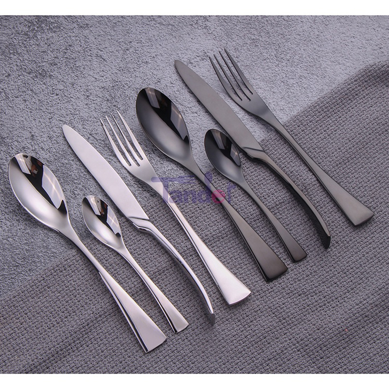 hjemmebryllup 4stk elegant rose guld inox bestik sæt