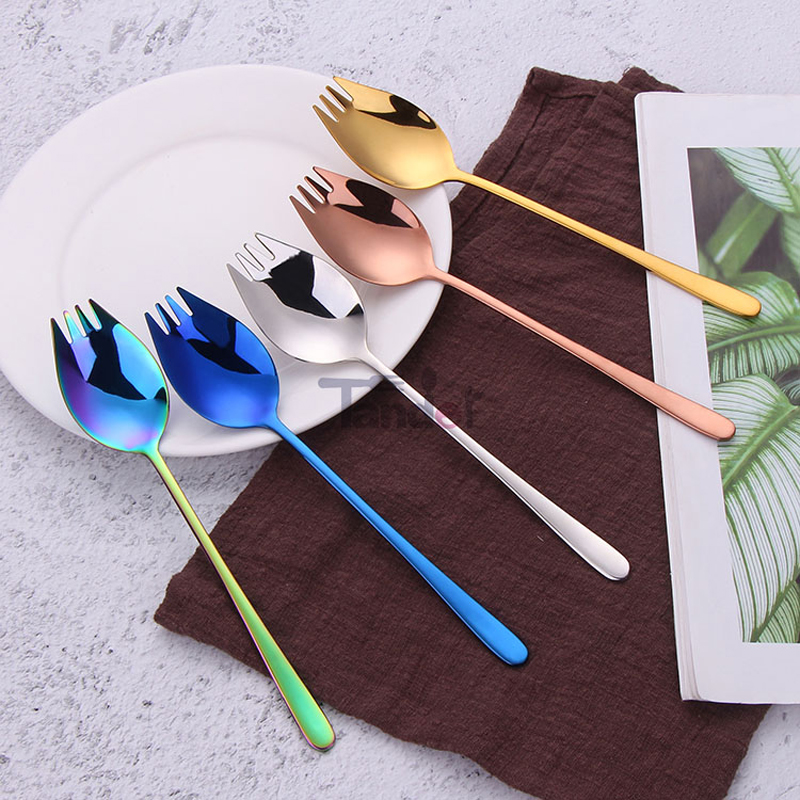 inox salat gaffel Engroshandel med metal camping genbrugsstål spork