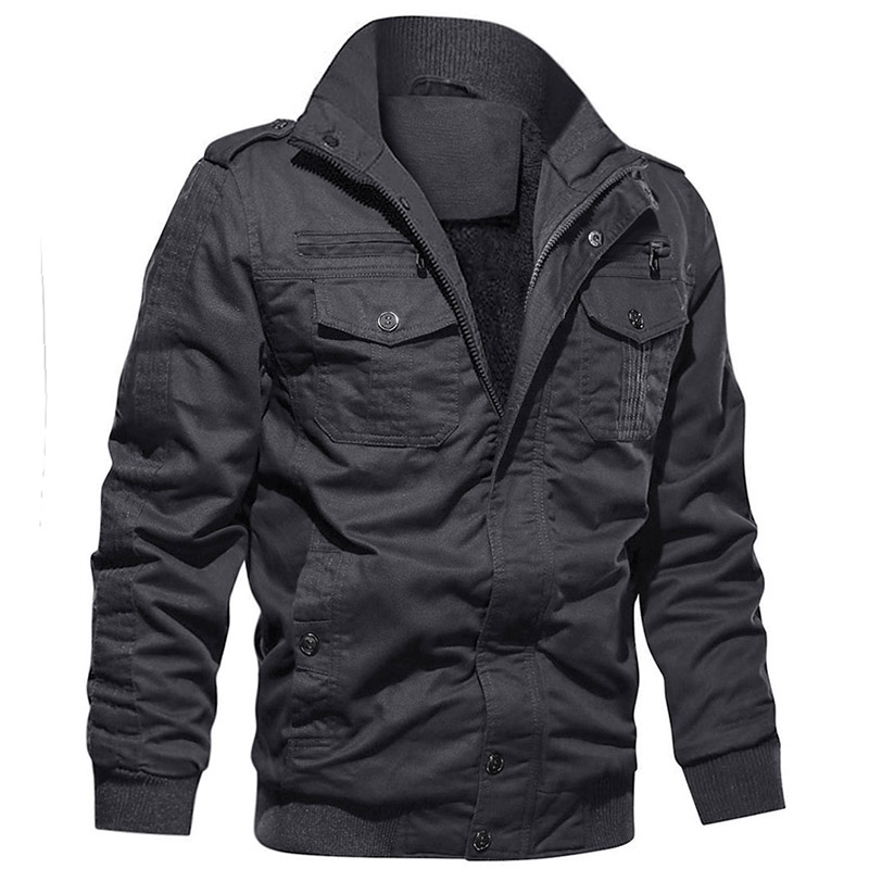 Thick Pilot Jacket mænd Fashion Special Plus størrelse Bomber Fleece Winter Coat varm