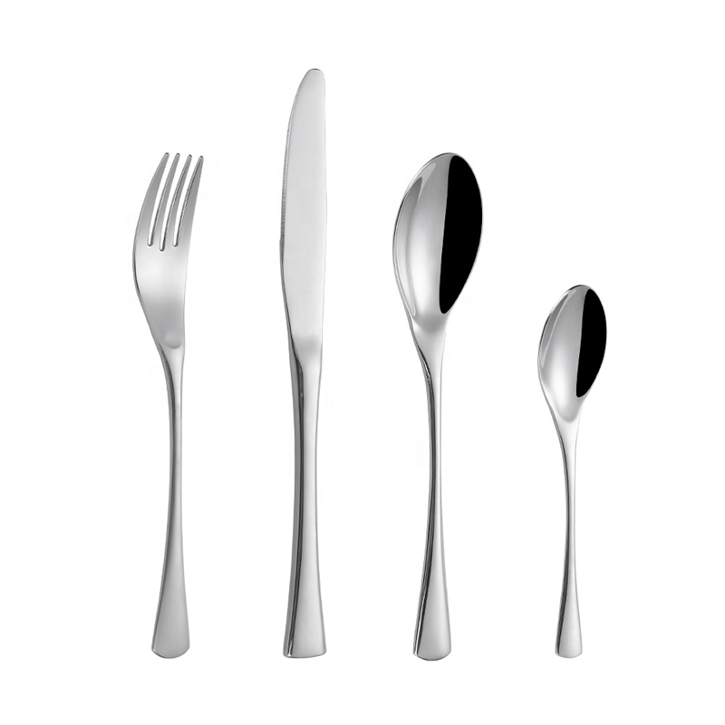 Engroshandel Silver Silver Silver 18/8 Golden Western Custom Logo Flatware Stainless Steel Metal Hotel Restaurant Cutler Set