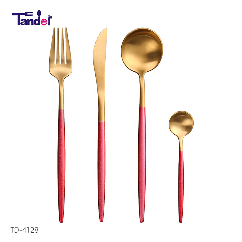 Stainless Steel Cutlely Dishwasher Safe Tableware Garnish Products Cutlery Set