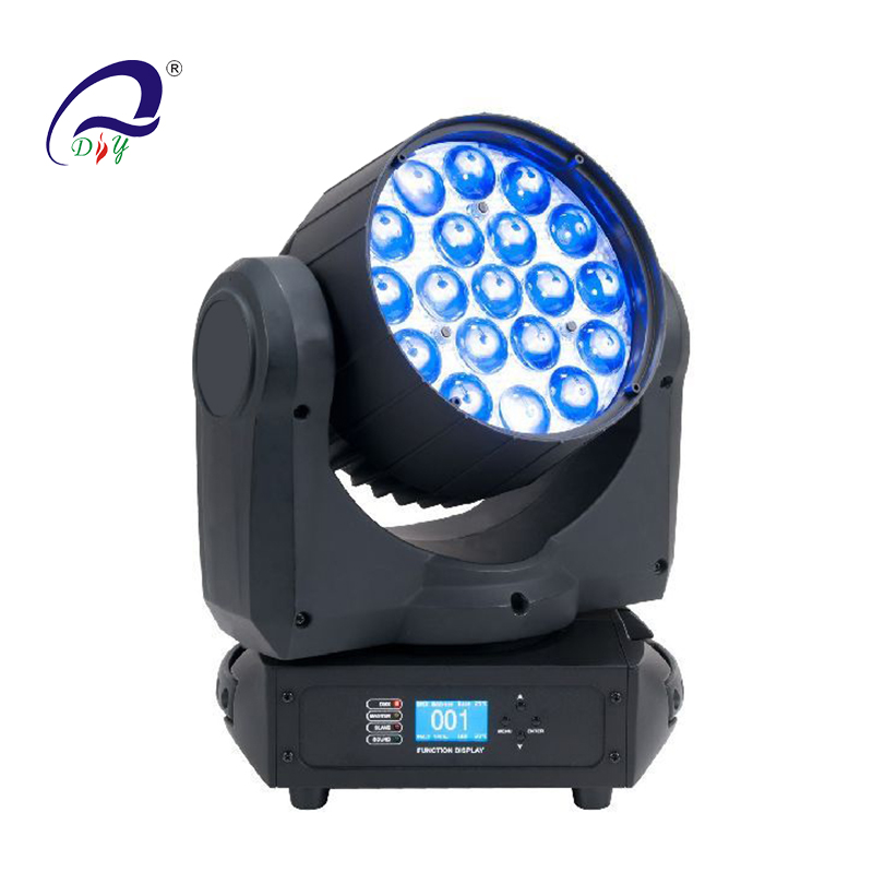 PL-65 19pcs*12W vasker LED Zoom Bevægende hoved lys for scenen og disko