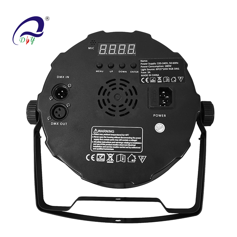 PL101 6 STKS LED COB 200W Par kan lys til diskotek