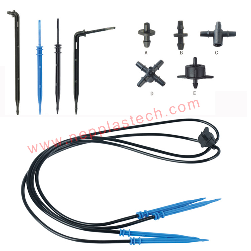 vegetabilsk gård dryp overrislingssystem vandtryk kompensation vanding dryppers