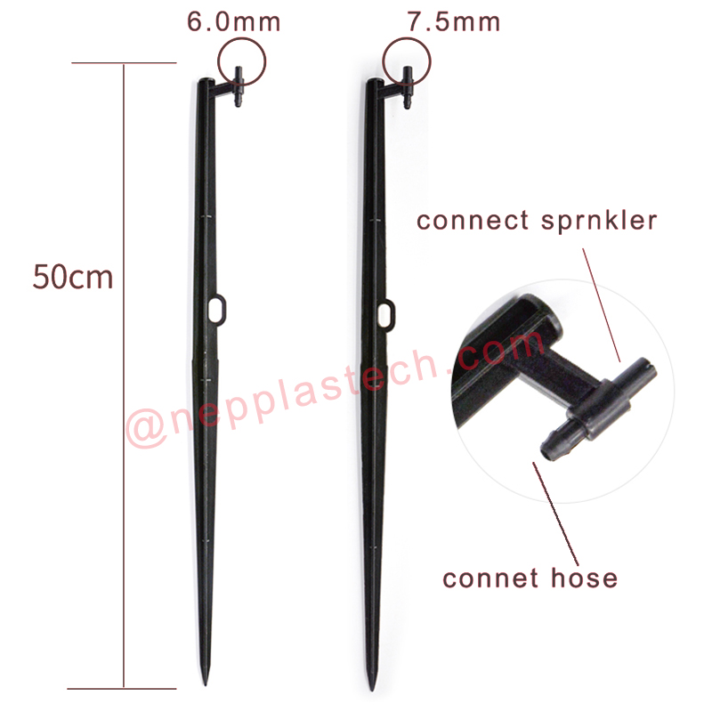 tilbehør til solirrigationssystem 15 til 60 mm sort mikrosprinkler jet indsats