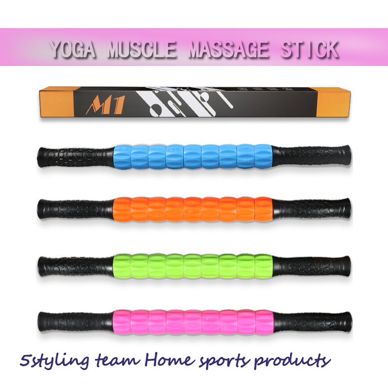 Fitness muskel massagepind Yoga dyb muskel afslapning massage akse privat uddannelse fascia roller gear massage stick