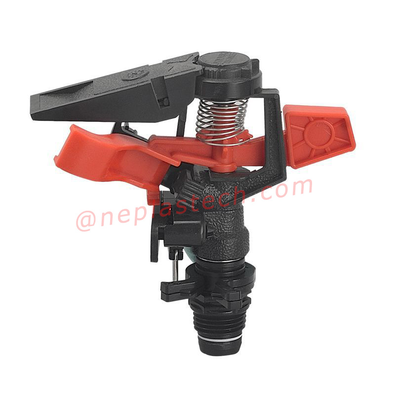 afstand justerbar og sprayvinkel kontrollerbar plast have græsplæne landbrugsjord impuls sprinklere