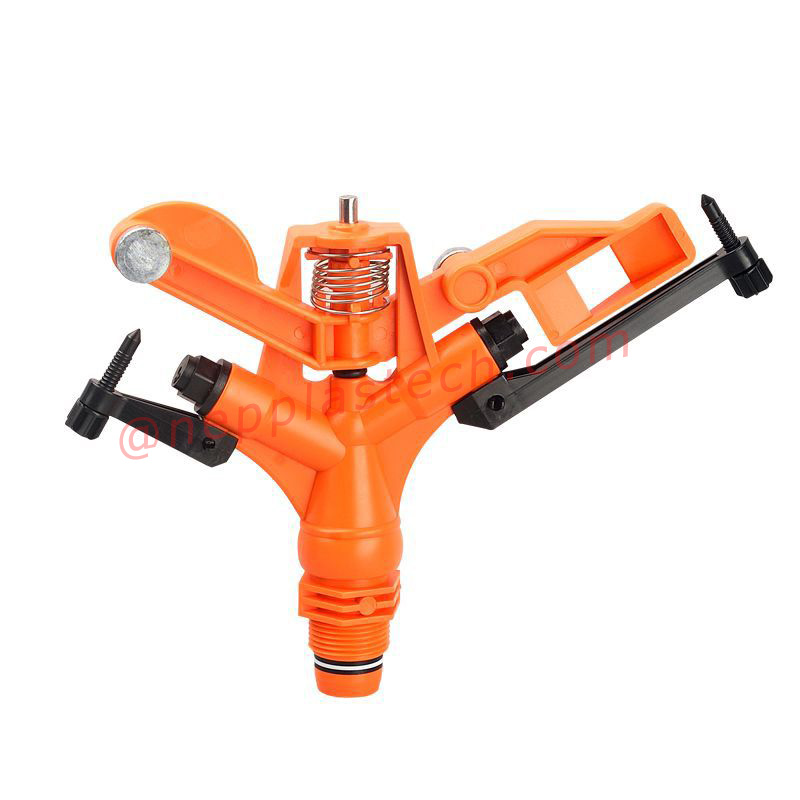 3\/4 tommer landbrugsafgrøder auto kunstvandingsværktøjer 1 tommer græsplæne Sprøjt kunstvanding Plast 360 graders roterende impulssprinkler