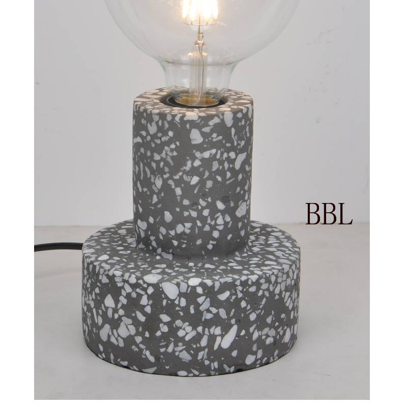 Naturlig beton mosaci rundbordslampe