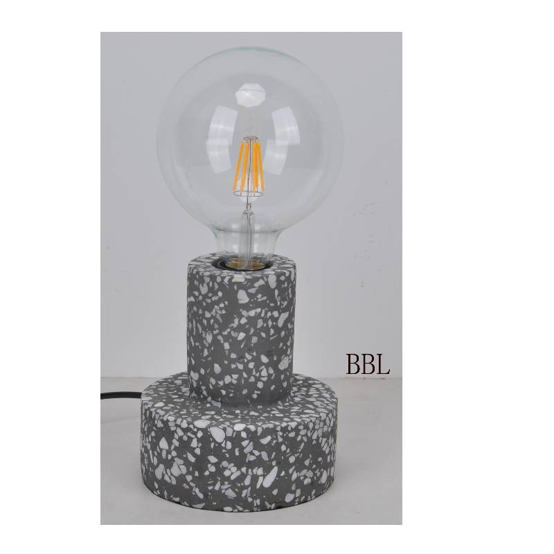 Naturlig beton mosaci rundbordslampe