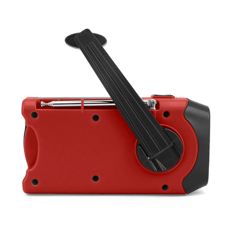 Emergency Solar Powered Weather Radio AM \/ FM \/ WB NOAA Hand Crank Radio med LED lommelygte, bærbar 2000 mAh mobiltelefon oplader Power Bank med SOS Alarm