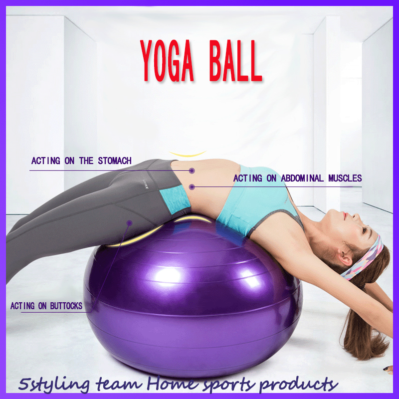 PVC-fortykket eksplosionssikker yoga fitness masseboldrehabiliteringstræning Gummi Yoga balance bold sportsudstyr engros