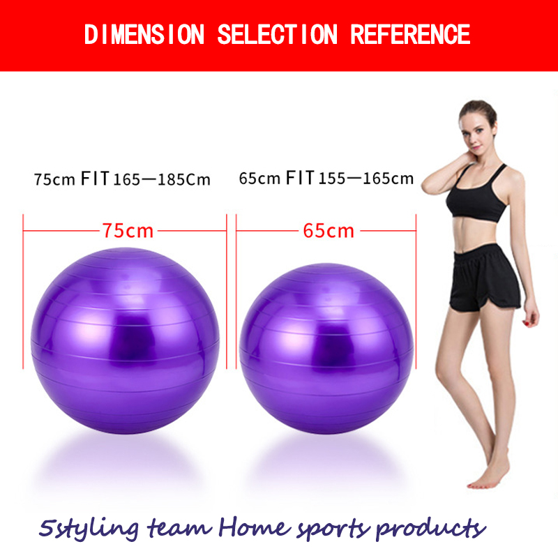 PVC-fortykket eksplosionssikker yoga fitness masseboldrehabiliteringstræning Gummi Yoga balance bold sportsudstyr engros
