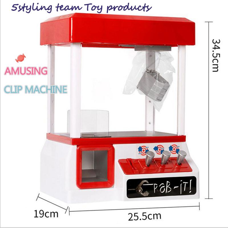 Opel børns holde maskine mini holder maskine musik klip dukke holder maskine mønt spil maskine legetøj engros