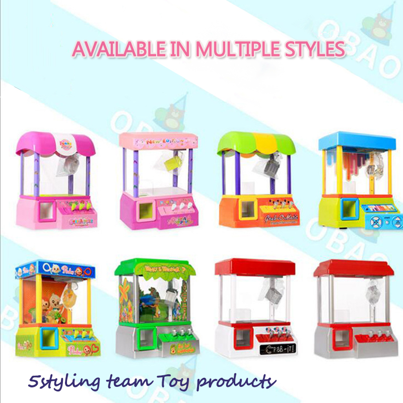 Opel børns holde maskine mini holder maskine musik klip dukke holder maskine mønt spil maskine legetøj engros