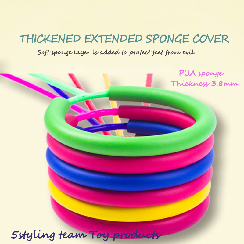 Børns hoppe kugle fodring hoppe kugle flash hoppe legetøj en fod hoppe kugle hoppe ring klubben sæt foddansbold