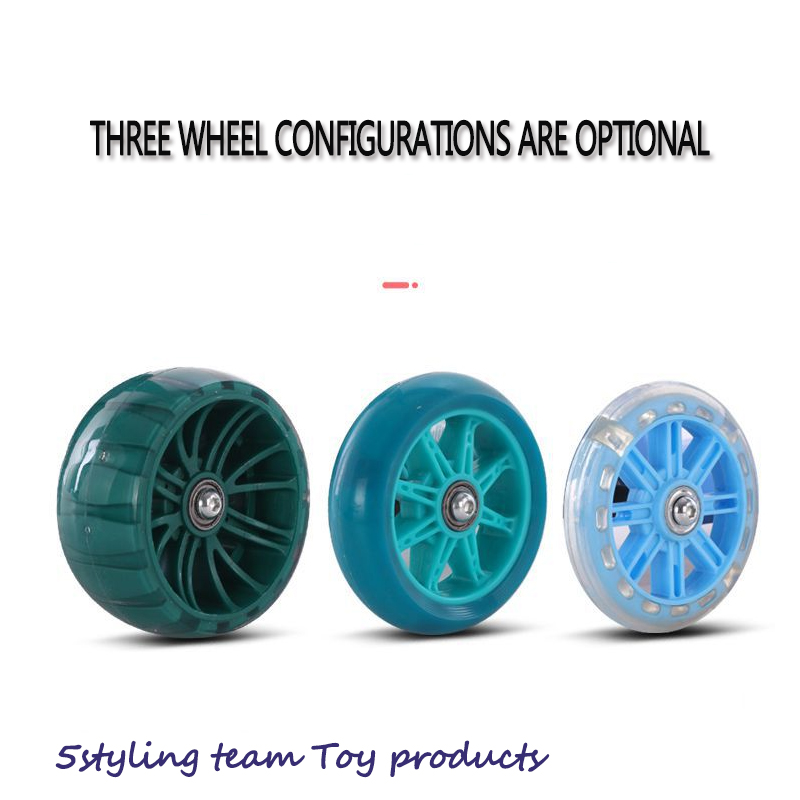 Nye børns scooter aftagelig trehjulet flash nylon bundplade pedal scooter fabrikant direkte salg