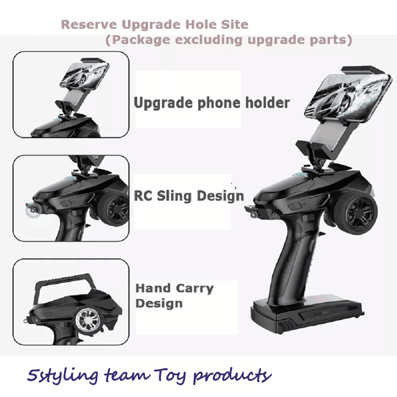Lille flyvende elefant X6 pistolstyring 2.4G pistol fjernbetjening 3456 kanal køretøj tank model modtager RC dele