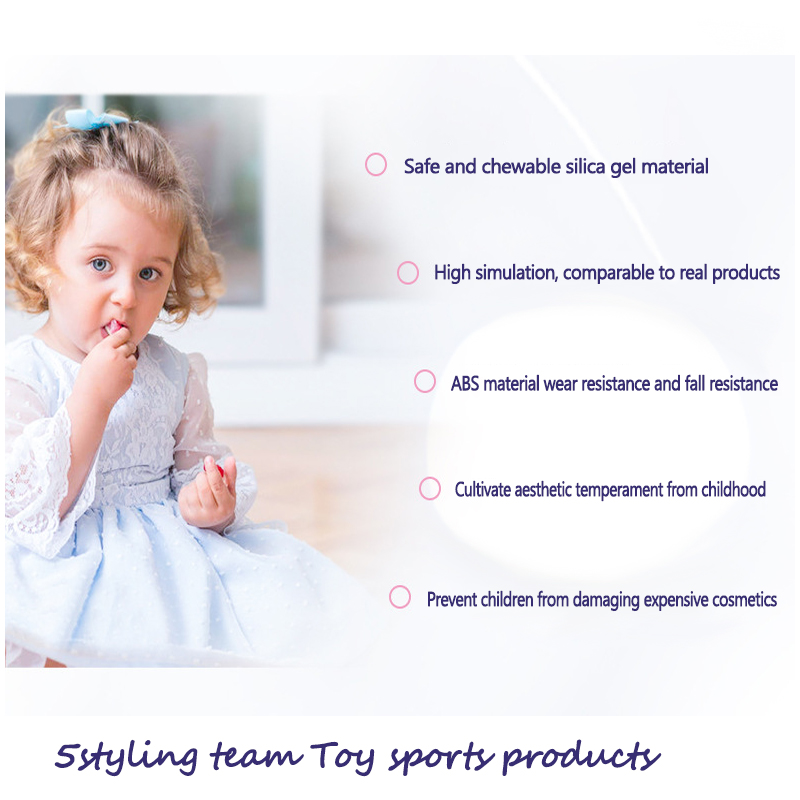 Børns og pigers ornamenter, kosmetik, toiletartikler og legetøjssæt, simulering af blingers familie, prinsessens make-uplegetøj