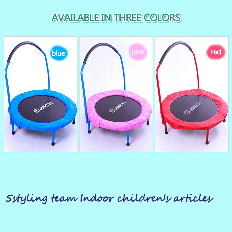 Trampolin børns husholdning trampolin indendørs trampolin sammenklappelig børns gnidseng babys hoppende seng med gelænder