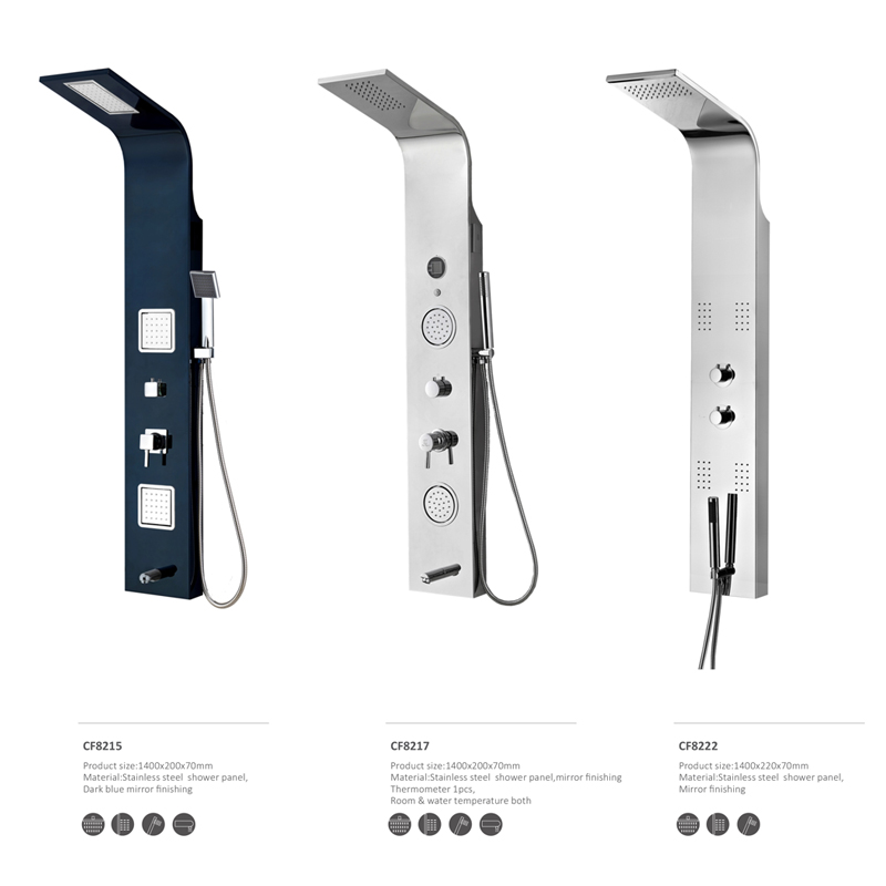 Rustfrit stål brusebad CF8221, badeværelse brusebad, massagebad