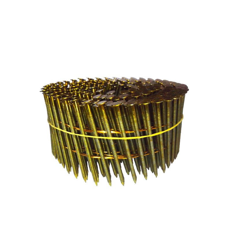 15 graders ledningsplade rustfrit stål Bright Coil Nails skrue til konstruktion