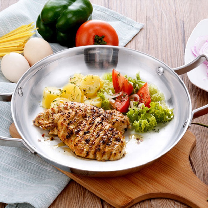 FRAGLIG PAN STAINESS STEEL MED 2 HJÆLPERE