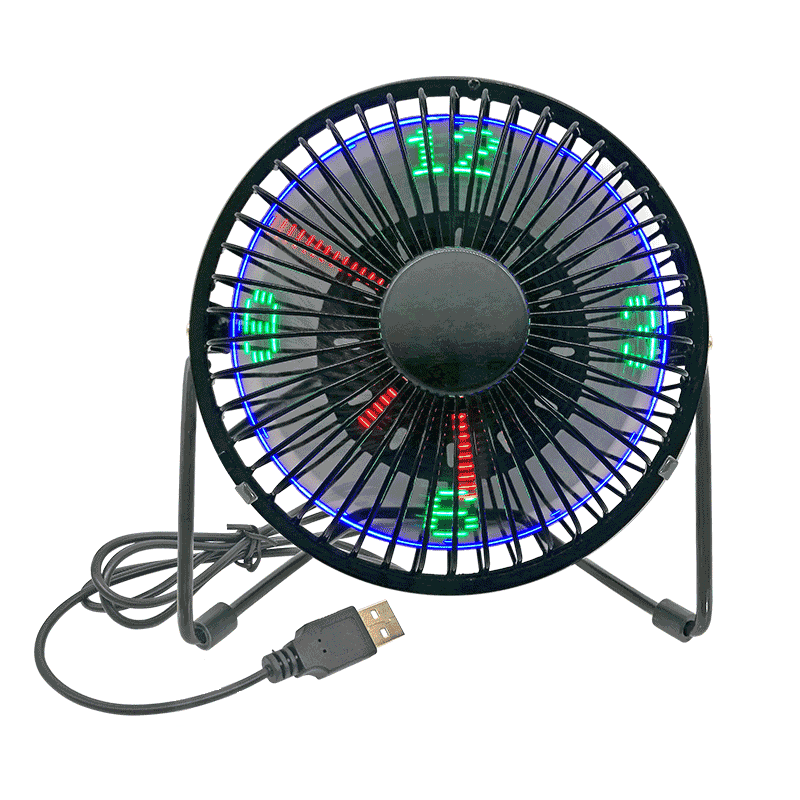 Desktop USB LED ventilator (4 tommer) 4A