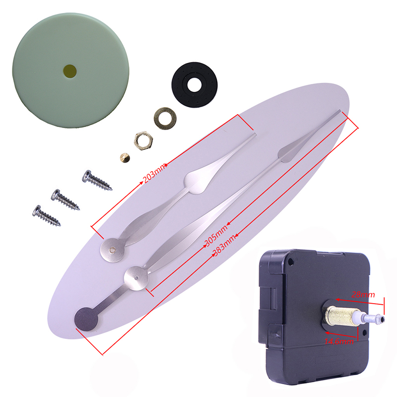 HR1688-23mm urbevægelse og HR01086 væguret hænder hvid bevægelseskasse