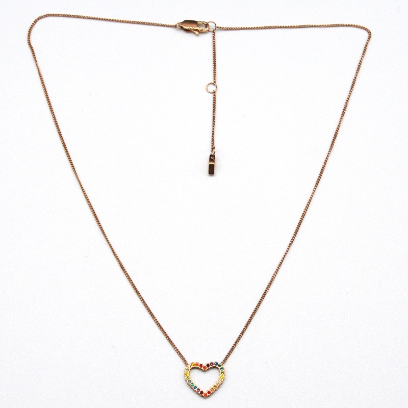 Halskæden af månesten, af rustfrit stål