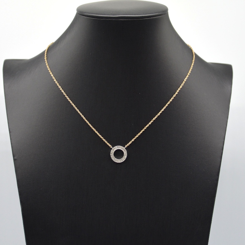 Halskæden af nåletræsved, af rustfrit stål