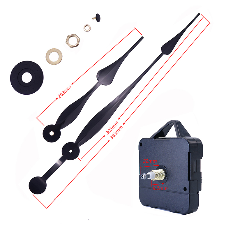 HR1688 15 mm kvarts ur maskine og aluminium ur hænder