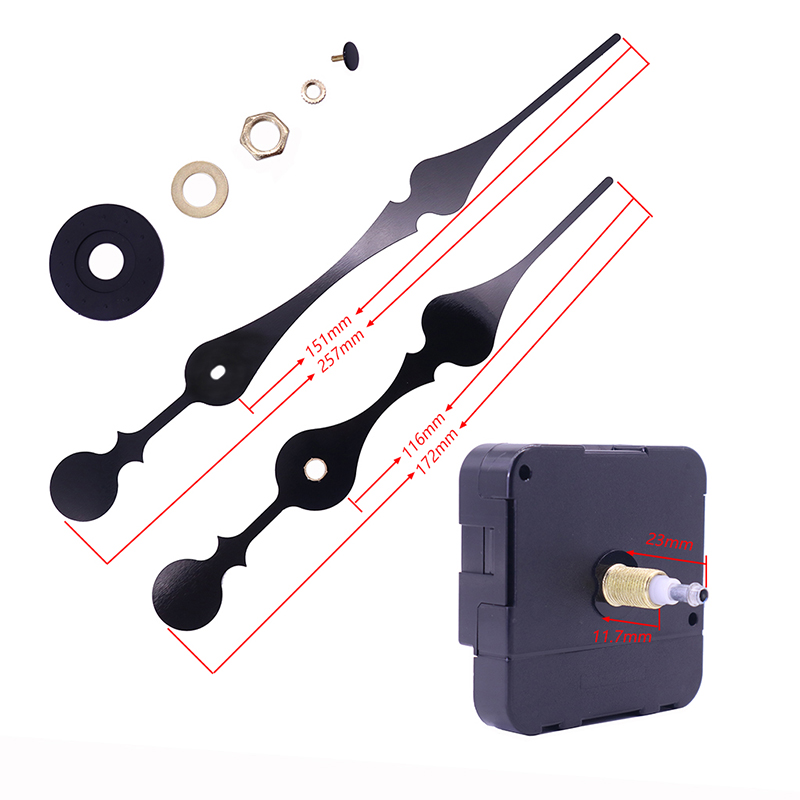 varmt salg 20 mm supermoment I skaft urbevægelse og store ur hænder