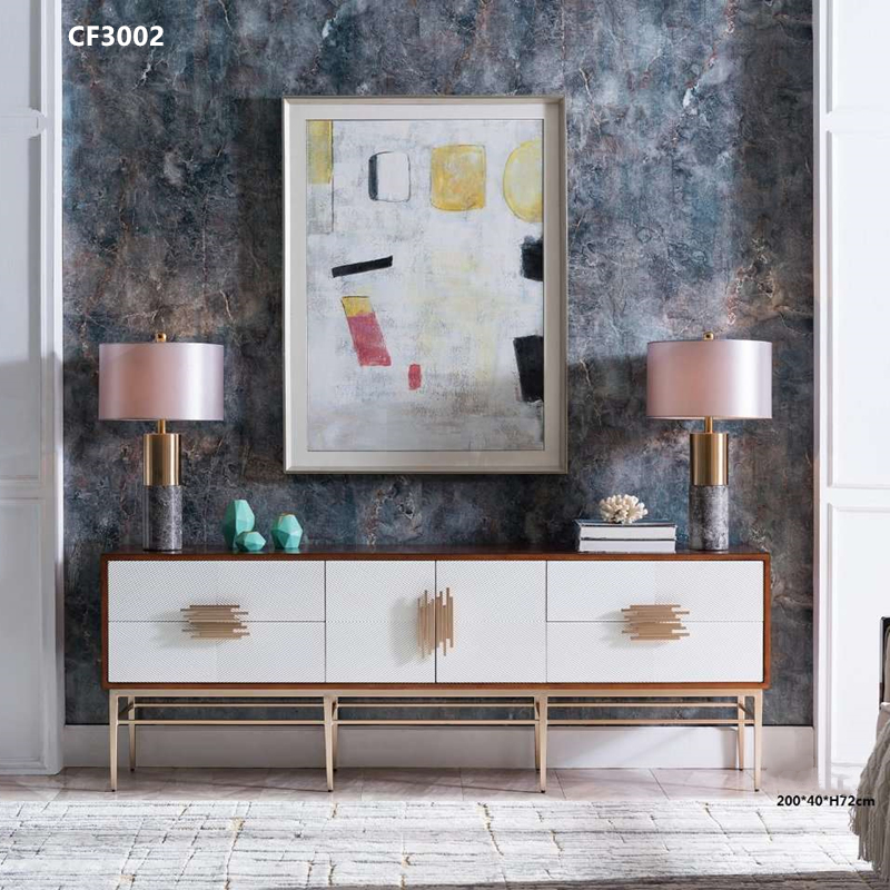 Møbler til metalfjernsyn, af rustfrit stål