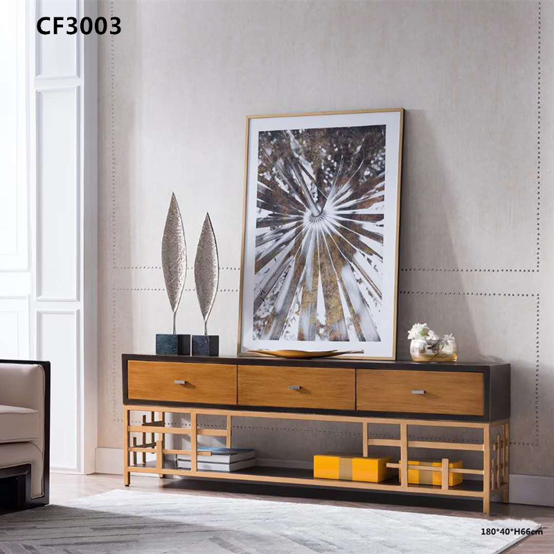 Møbler til metalfjernsyn, af rustfrit stål