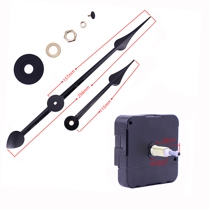 HR1688 23 mm kvarts sort urbevægelse og store urhænder